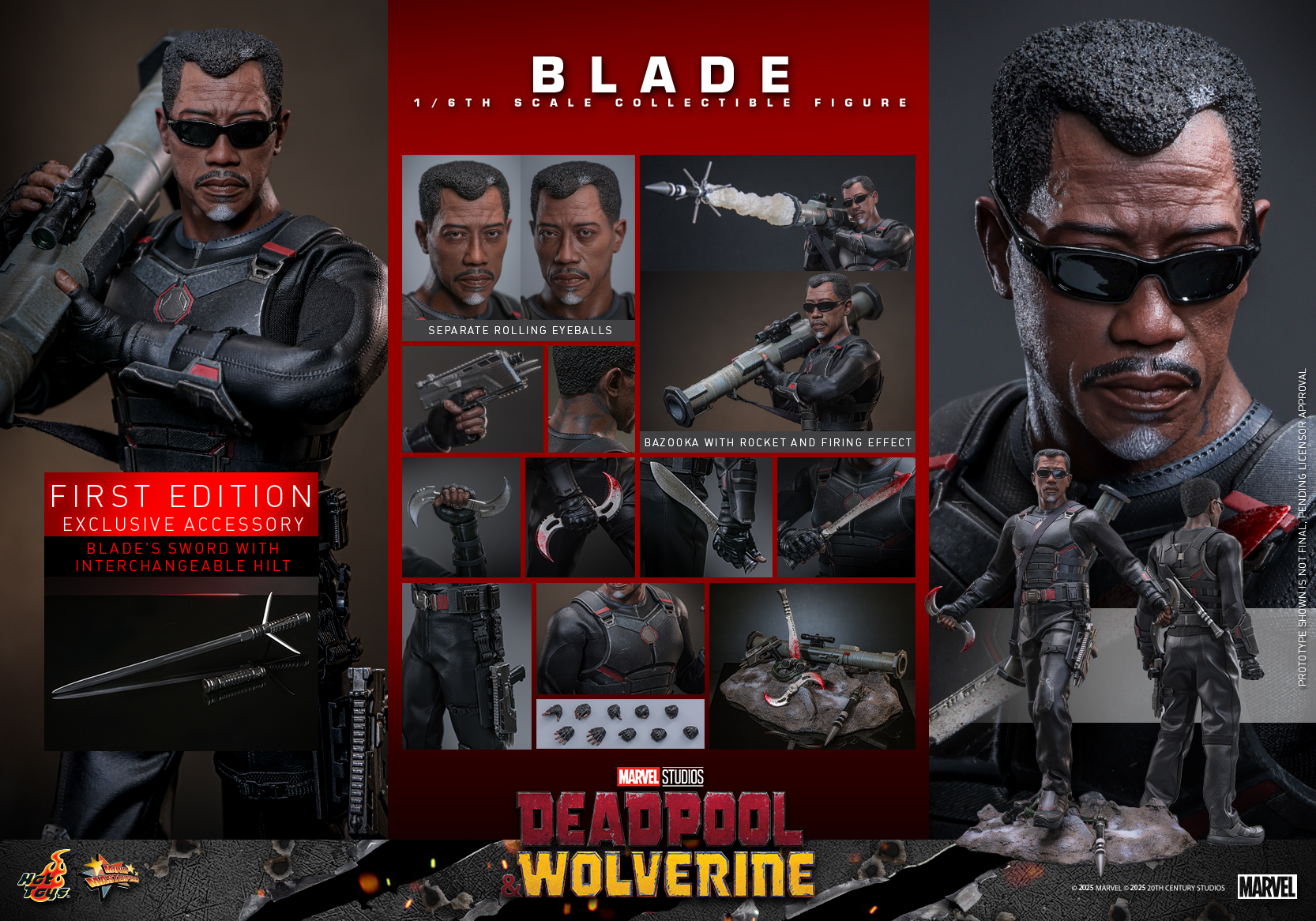 Hot Toys MMS791 Deadpool & Wolverine - Blade (First Edition)