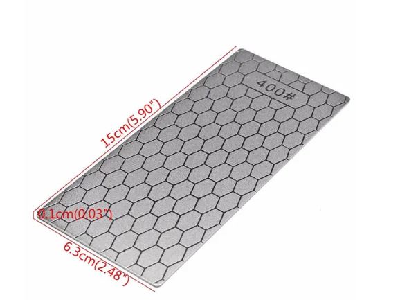 SD09 หินเพชรแบบแผ่นบาง เบอร์ 400 คุณภาพสูง สำหรับลับคม มีด สิ่ว ใบกบ ต่างๆ