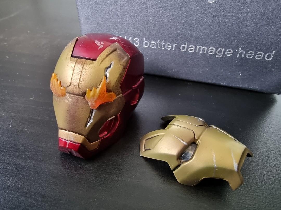 XYtoys Ironman Mark 42/43 Battle Damage Head หัวโทนี่ไอรอนแมน