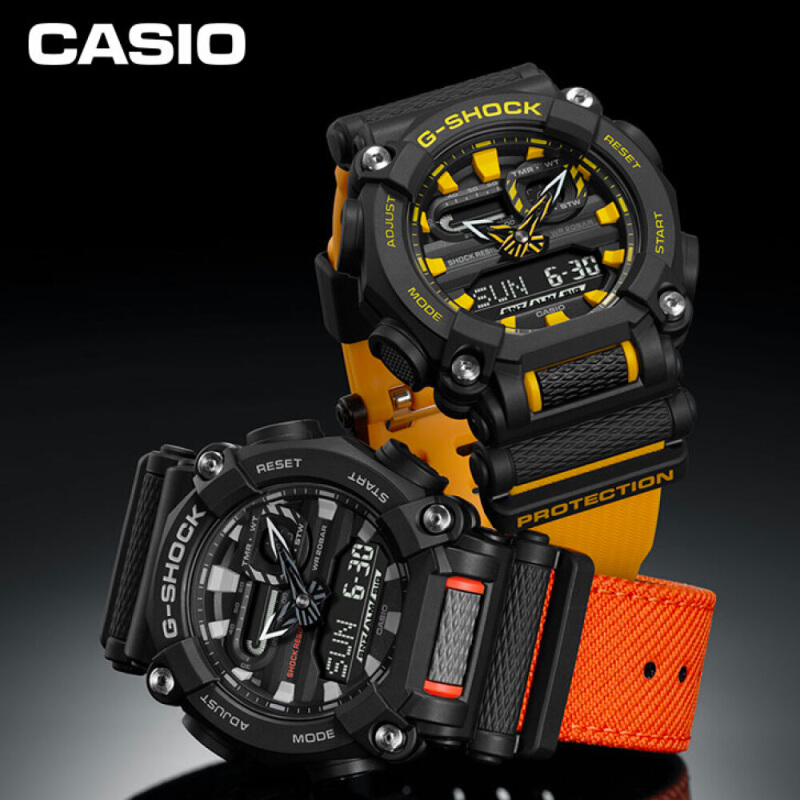 นาฬิกาข้อมือ Casio G-shock สองระบบ Analog-Digital รุ่น GA-900 GA-900C GA-900C-1A4 (สายผ้า) GA-900C-1A4