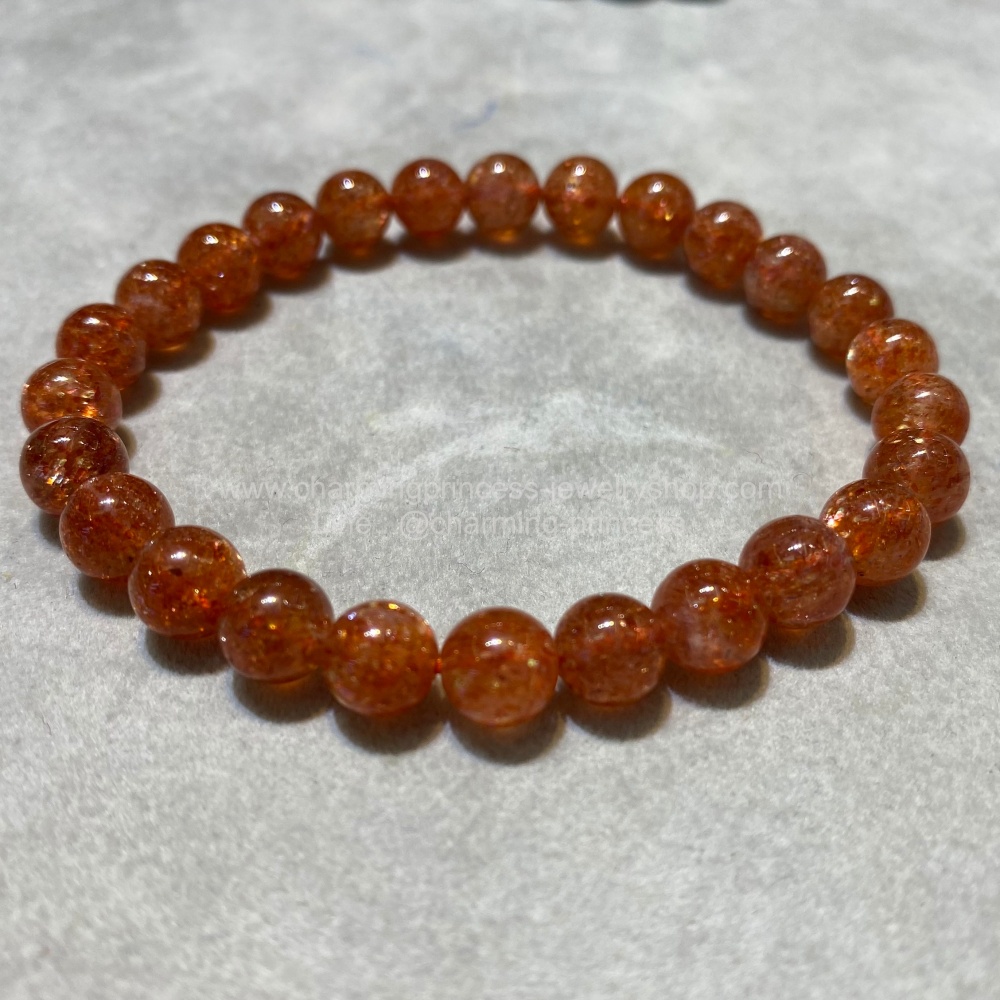 Sunstone ซันสโตน AAA+ 7 มม สวยมีประกายระยิบระยับ