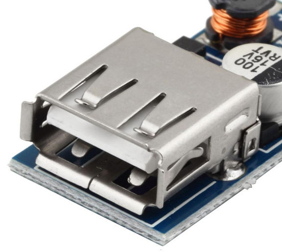 DC-DC Booster Module USB Mobile ( แปลงไฟ 0.9 - 5 เป็น 5V )