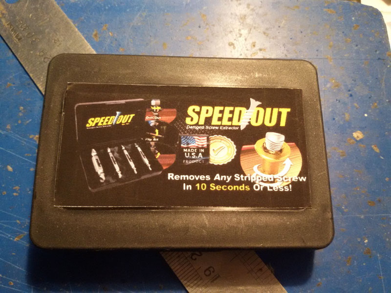 SX01 ดอกถอนเกลียวซ้าย USA แบบมีหัวสว่านในตัว ใช้ถอนสกรู หัวน็อตที่เสีย/ขาดคารู ยกชุด 4 ดอก 4 ขนาด