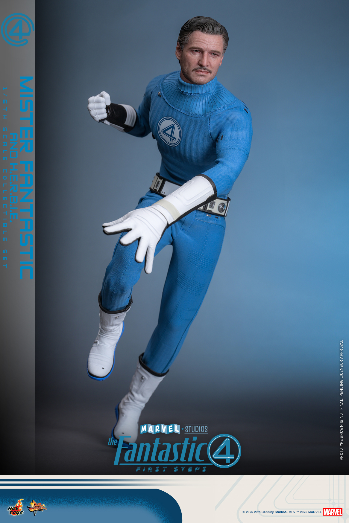 Hot Toys MMS822 The Fantastic Four: First Steps - Mister Fantastic and H.E.R.B.I.E.