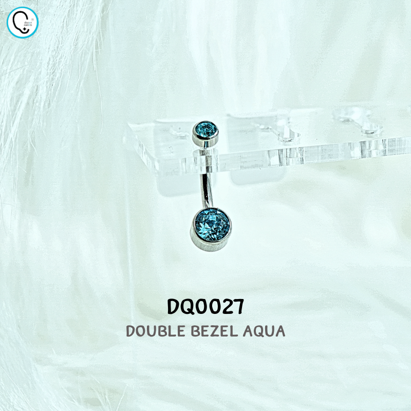 จิวสะดือไทเทเนี่ยม 100% สำหรับผิวแพ้ง่าย ก้านหนา 1.6 mm