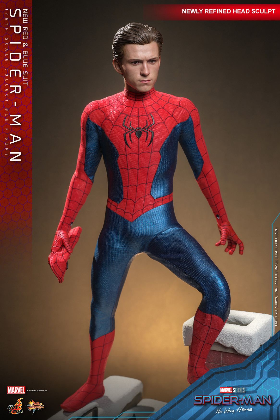 Hot Toys MMS680 1/6 Spider-Man: No Way Home - Spider-Man (New Red and Blue Suit) [Deluxe Version]