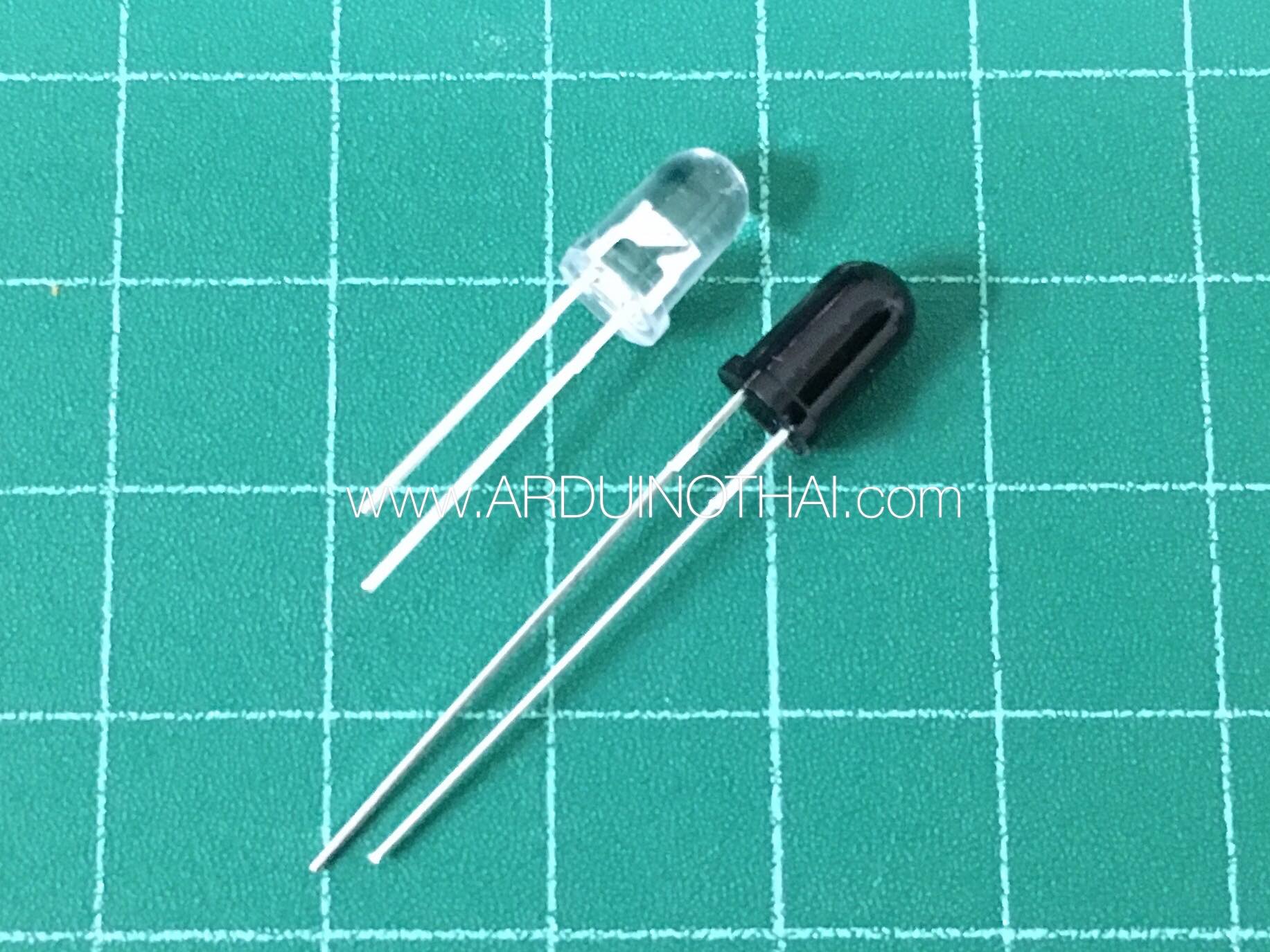 LED Infrared 5MM ตัวรับและตัวส่ง 940 nm สต็อกไทยส่งไว