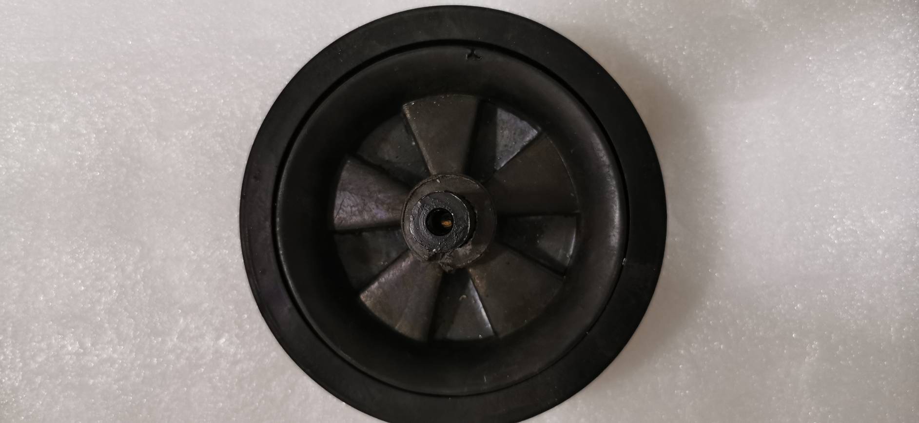 MO32 ล้อพลาสติก 5 นิ้ว สำหรับติดกับมอเตอร์แกน 6 มิล DIY รถเข็นไฟฟ้า*** ไม่รวมมอเตอร์