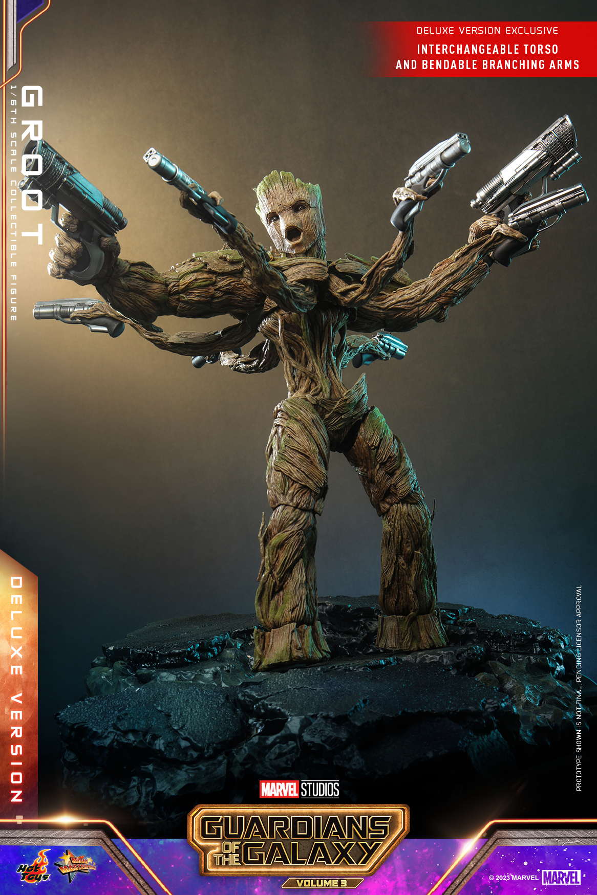 Hot Toys MMS707 1/6 Guardians of the Galaxy Vol. 3 - Groot (Deluxe Version)