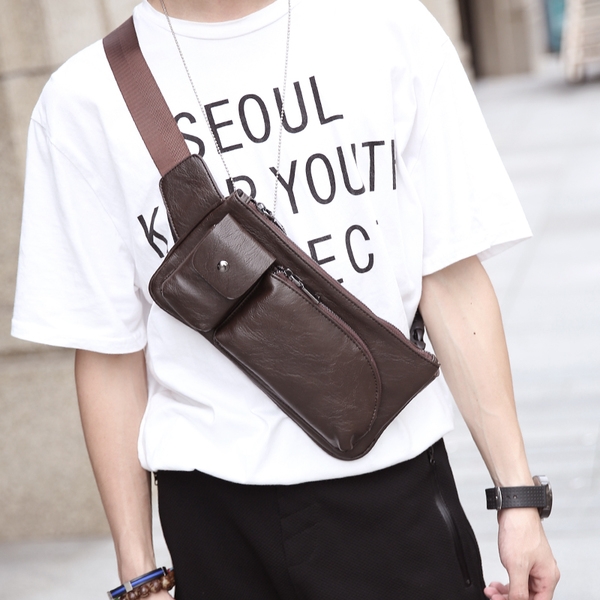 พร้อมส่ง กระเป๋าคาดไหล่ คาดอก สะพายผู้ชายแฟขั่นเกาหลี