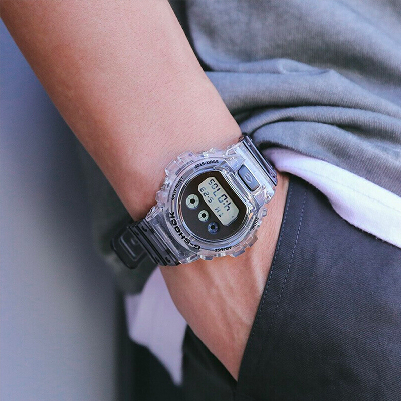 CASIO G-SHOCK รุ่นสีพิเศษ นาฬิกาข้อมือชาย สายเรซิ่น รุ่น DW-6900 DW-6900SK-1A (CMG) DW-6900SK-1A