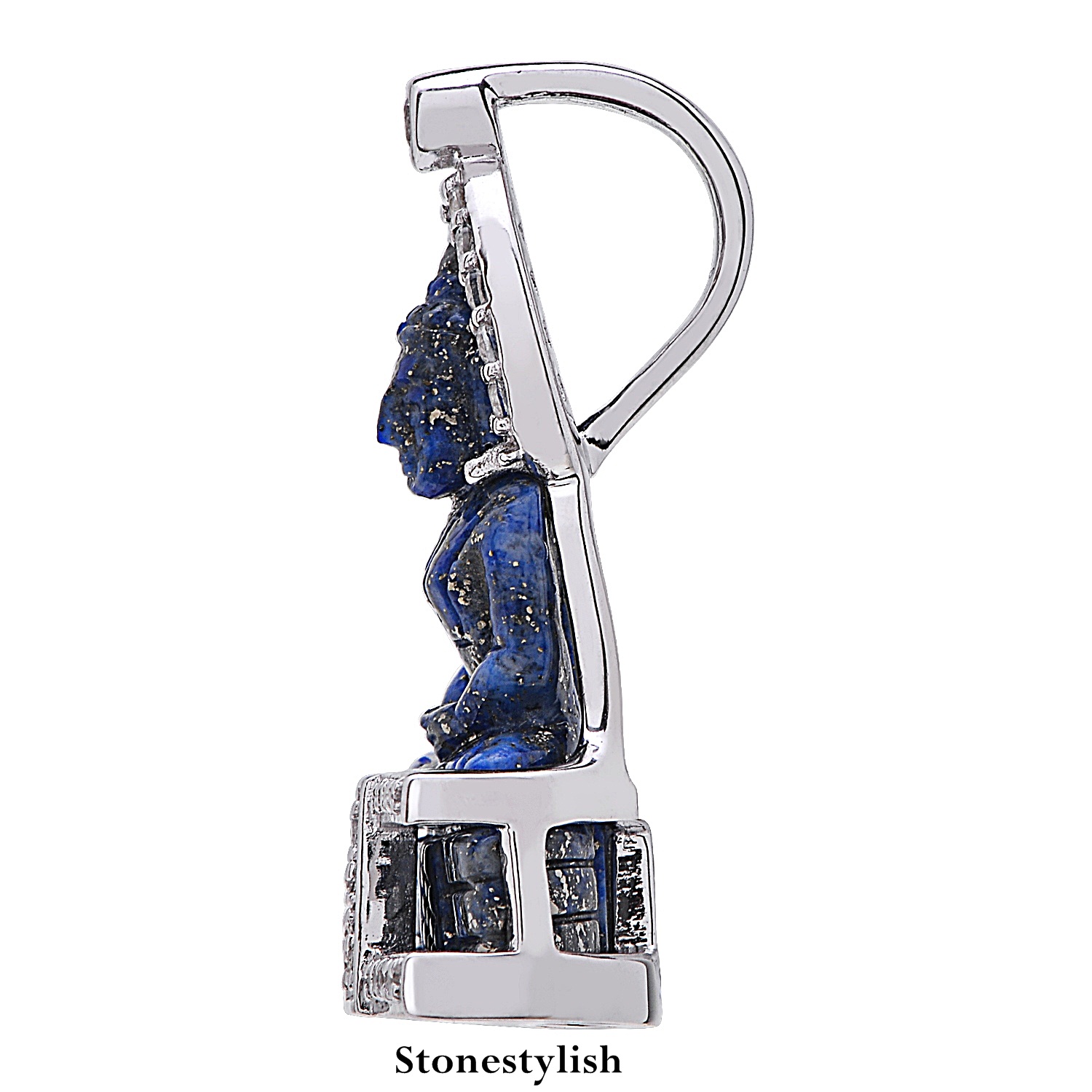 จี้พระสลักด้วยหินลาพิส ลาซูรี่ Lapis Lazuri Pandant