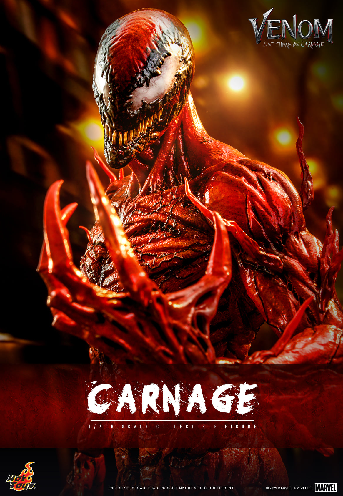 Hot Toys MMS620 1/6 Venom: Let There Be Carnage - Carnage (Deluxe Version)