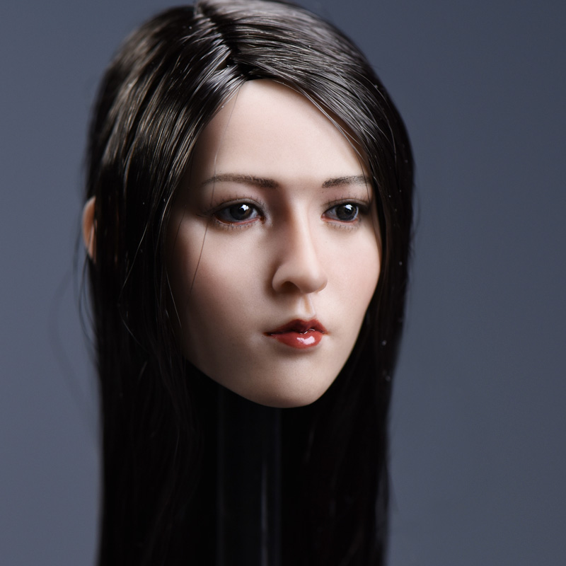 YMTOYS YMT002B Asian beauty headsculpt Yun (Long Black Hair)