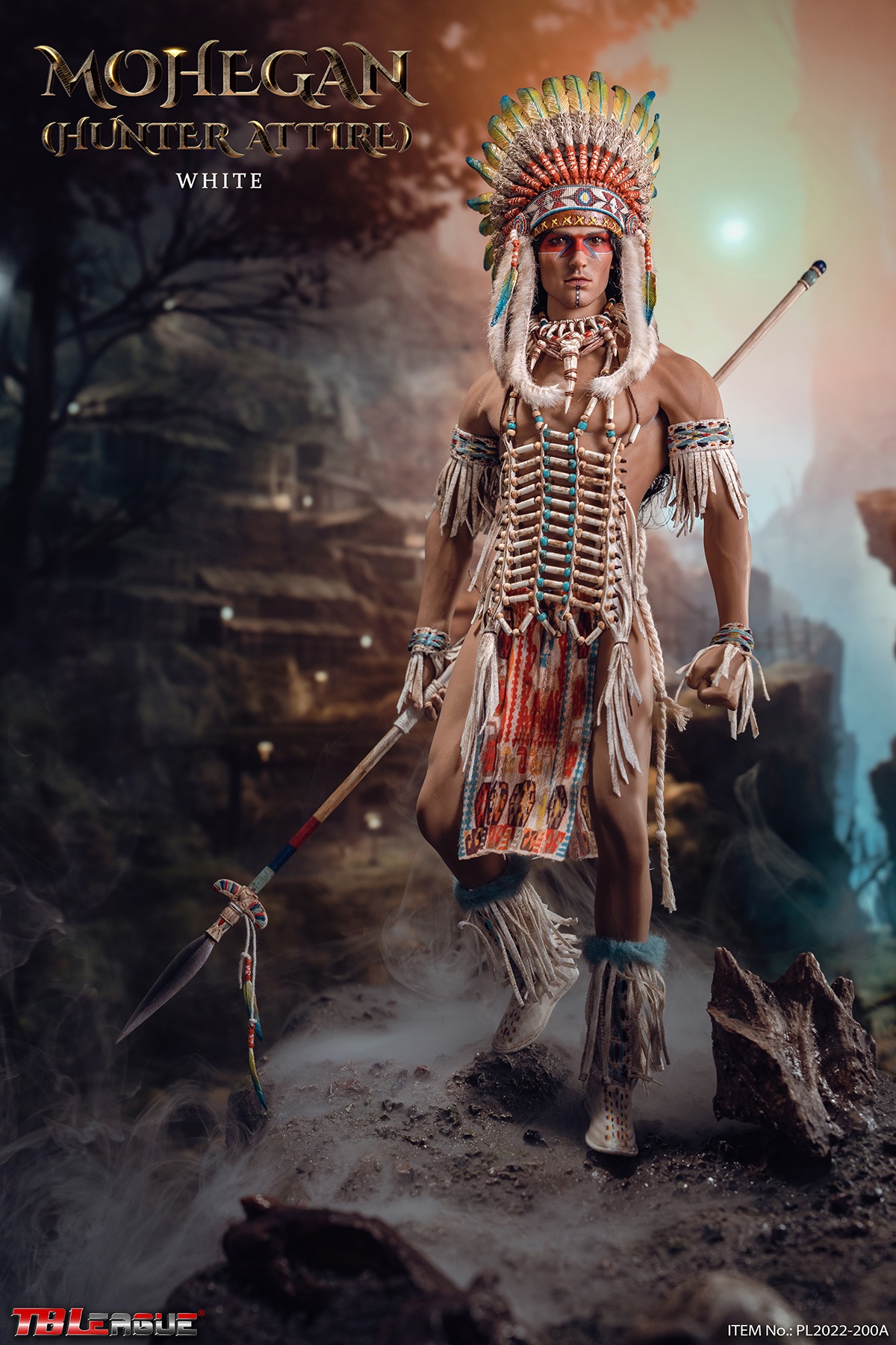 TBLeague PL2022-200A Mohegan (Hunter Attire) White