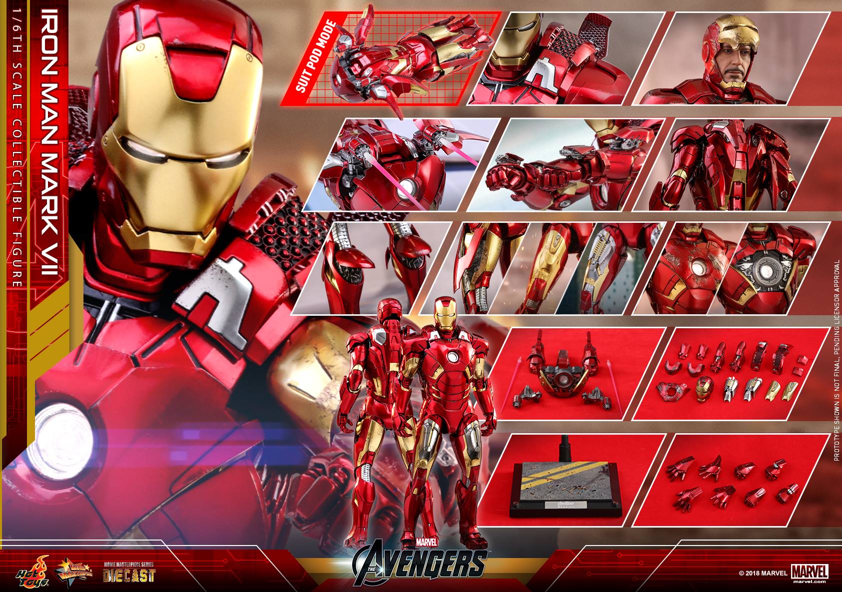 Hot Toys MMS500D27 THE AVENGERS - IRON MAN MARK VII