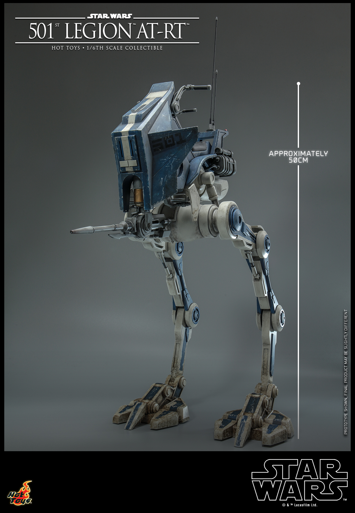 Hot Toys TMS090 1/6 Star Wars: The Clone Wars - 501st Legion AT-RT