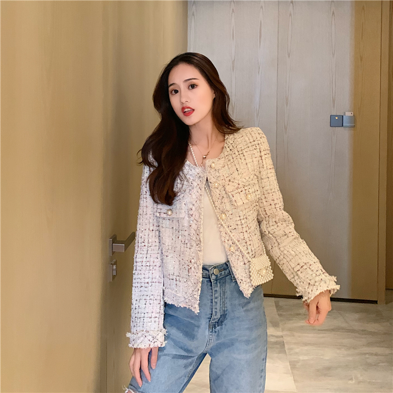 Blazer tweed เสื้อคลุมผ้าทวีตChanel สไตล์เกาหลี