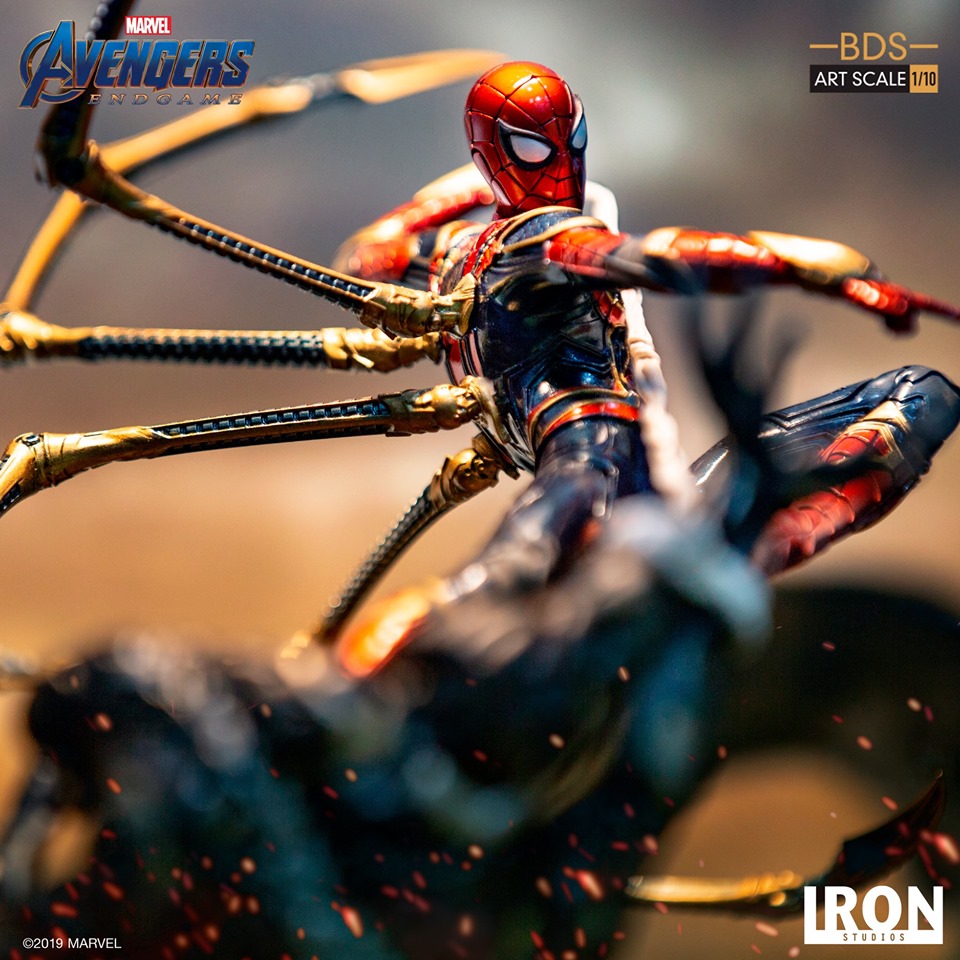 Iron Studios BDS Art Scale 1/10 Avengers: Endgame - Iron Spider Vs Outrider