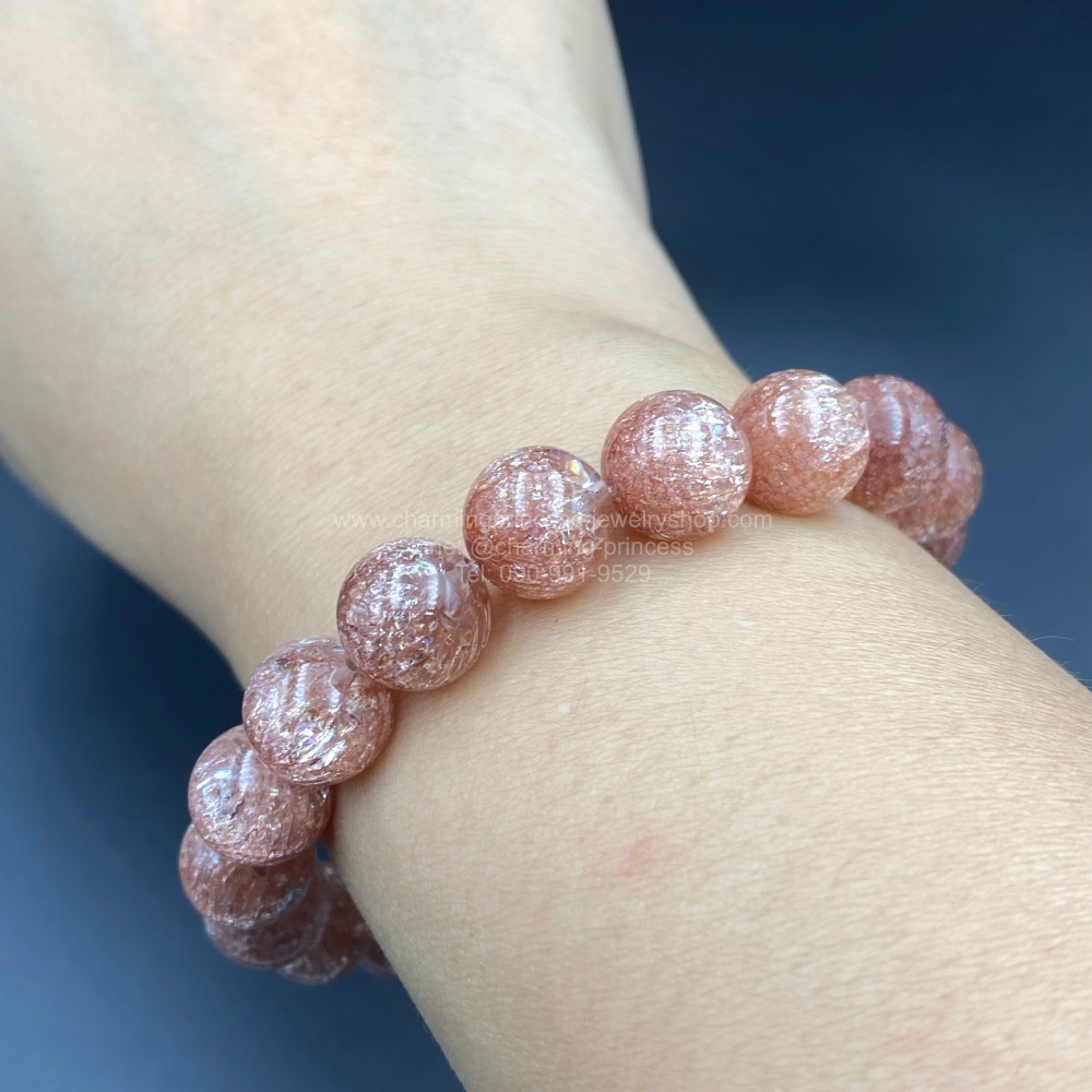 Tangerine Quartz แทนเจอรีนควอตซ์ 10 mm หินสำหรับการแสวงหาความสามารถใหม่ ๆ ที่จะเปลี่ยนแปลงบางส่วนของชีวิตของเรา