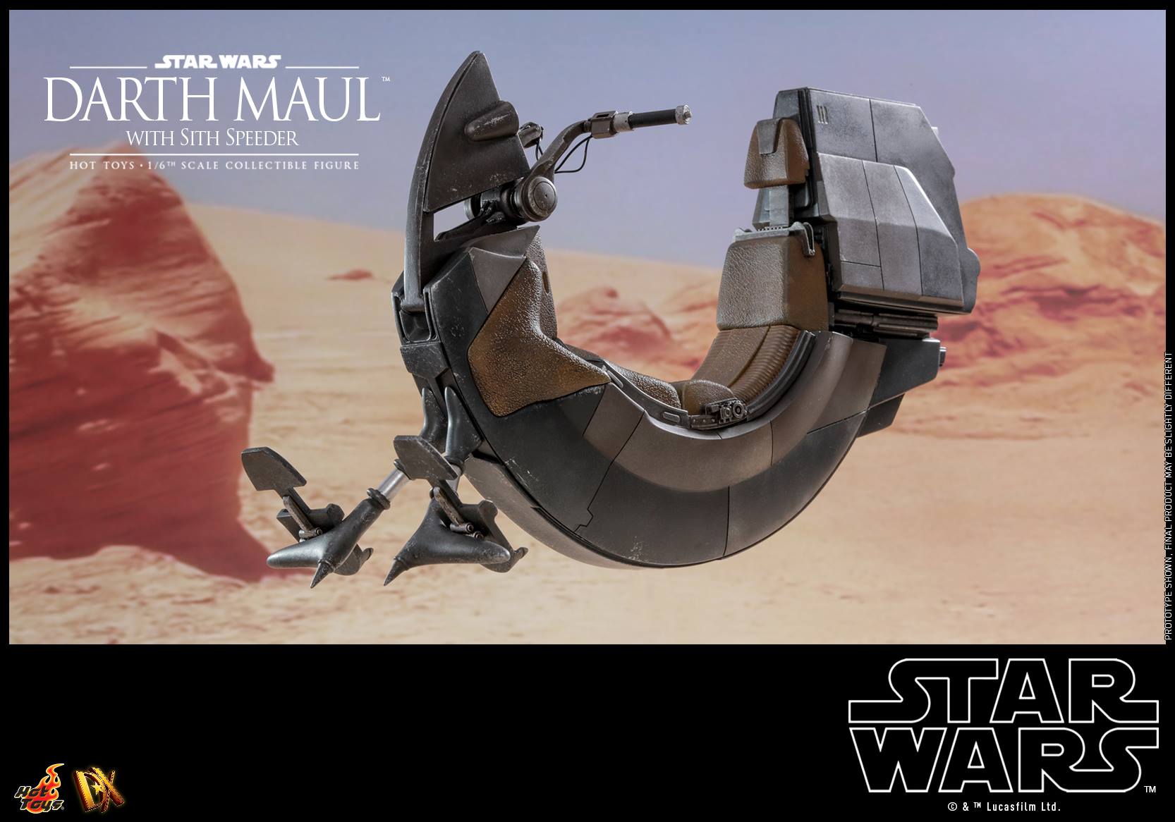 Hot Toys DX17 STAR WARS EPISODE I: THE PHANTOM MENACE - DARTH MAUL WITH SITH SPEEDER