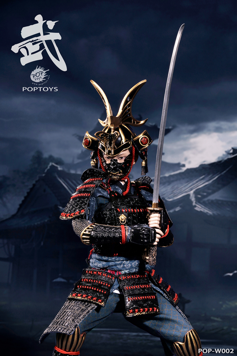 POPTOYS W002 The Second of Warrior Women Series: The Butterfly Helmets Female Warriors - The Black Armor (Standard Version)