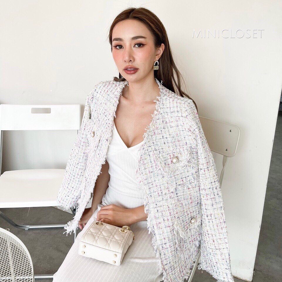 เสื้อคลุม เสื้อคลุมผ้าทวิต เรียบหรูดูแพง