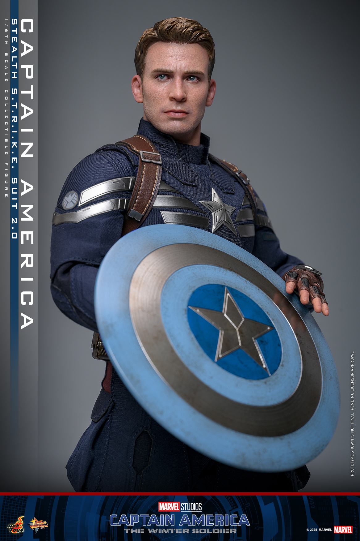 Hot Toys MMS783 Captain America: The Winter Soldier - Captain America (Stealth S.T.R.I.K.E. Suit) 2.0