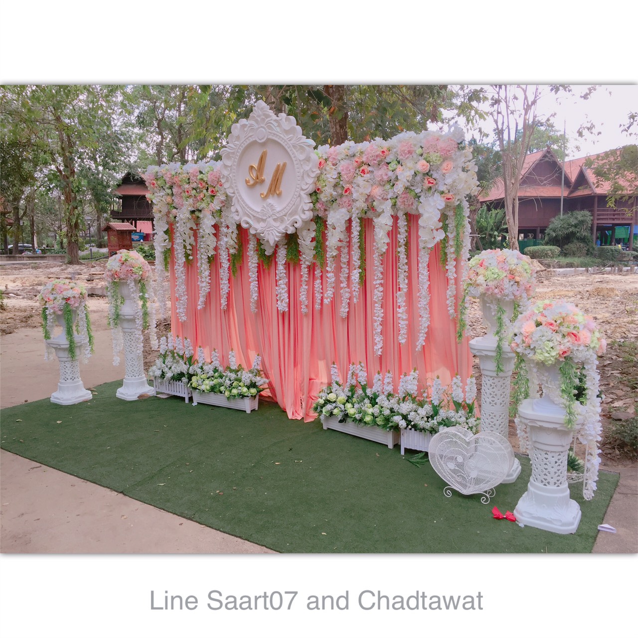 Backdrop สำหรับรดน้ำสังข์