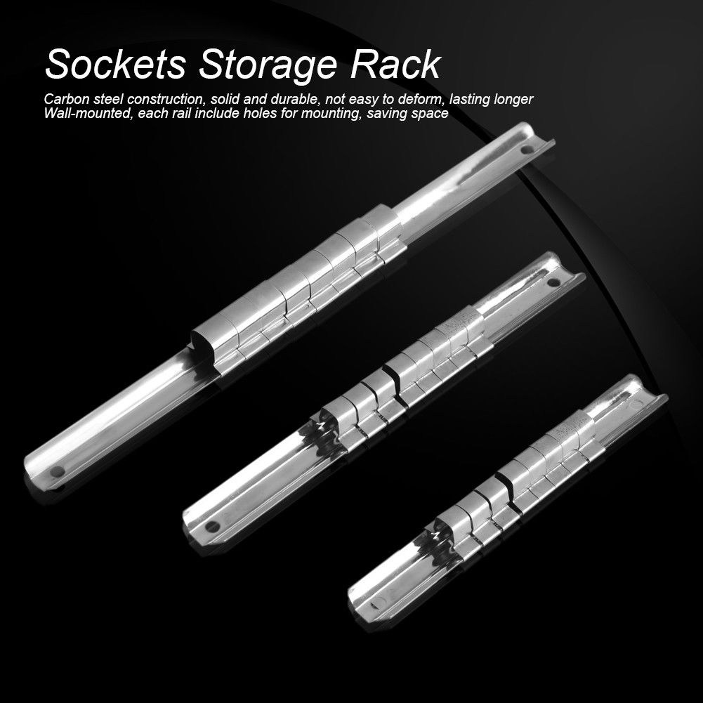 OT24S รางสแตนเลสแขวนลูกบล็อก 8 ช่อง ขนาด 1/4