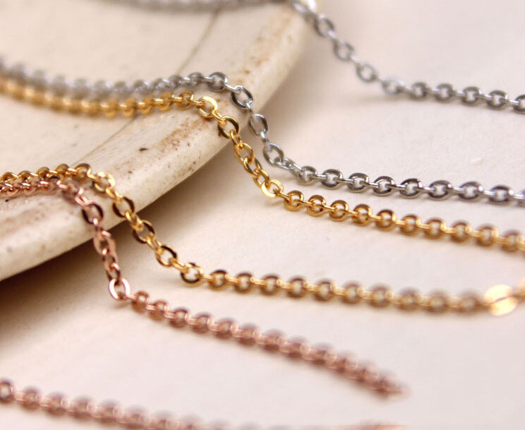 “เช็คสินค้าทัก line ก่อนโอนนะคะ”สร้อยคอสำหรับผิวแพ้ง่าย NL (มีความหนาให้เลือก 1, 1.5, 2 mm ความยาว 38,40 cm ขยายได้อีก 5 cm)_NT011