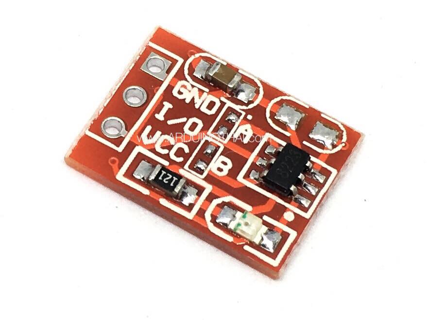 TTP223 Touch Button Module (สวิทช์สัมผัสแบบ capacitive 1 ช่อง)