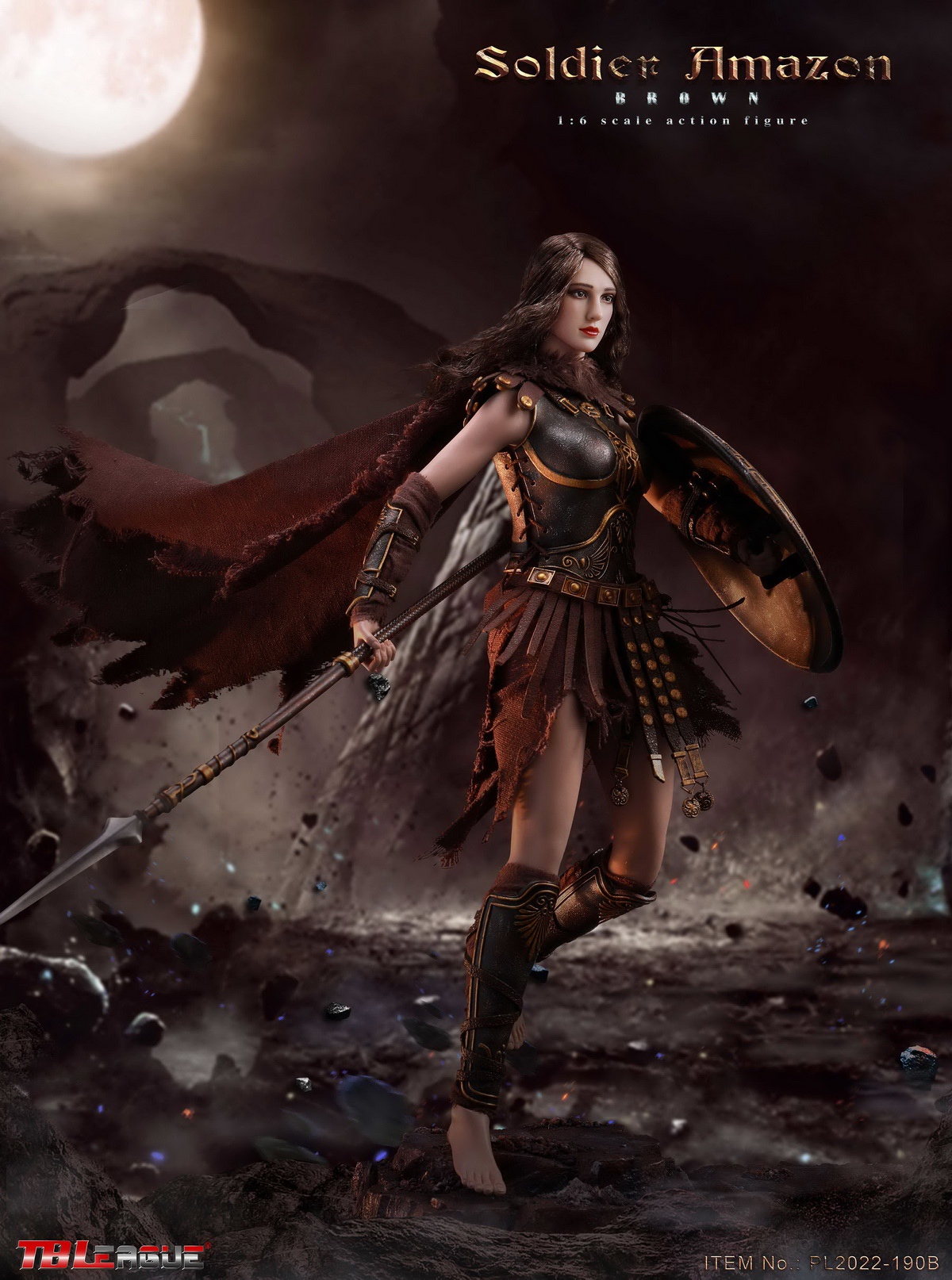 TBLeague PL2022-190B 1/6 Soldier Amazon (Brown)