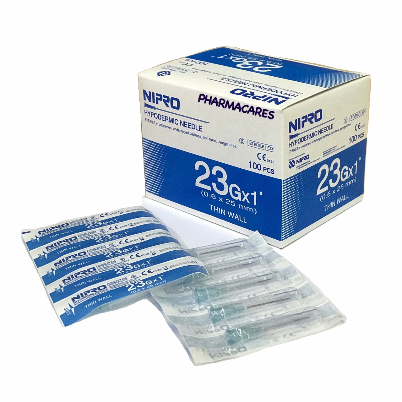 NIPRO 23Gx1นิ้ว (1 กล่อง 100 ชิ้น) นิโปร