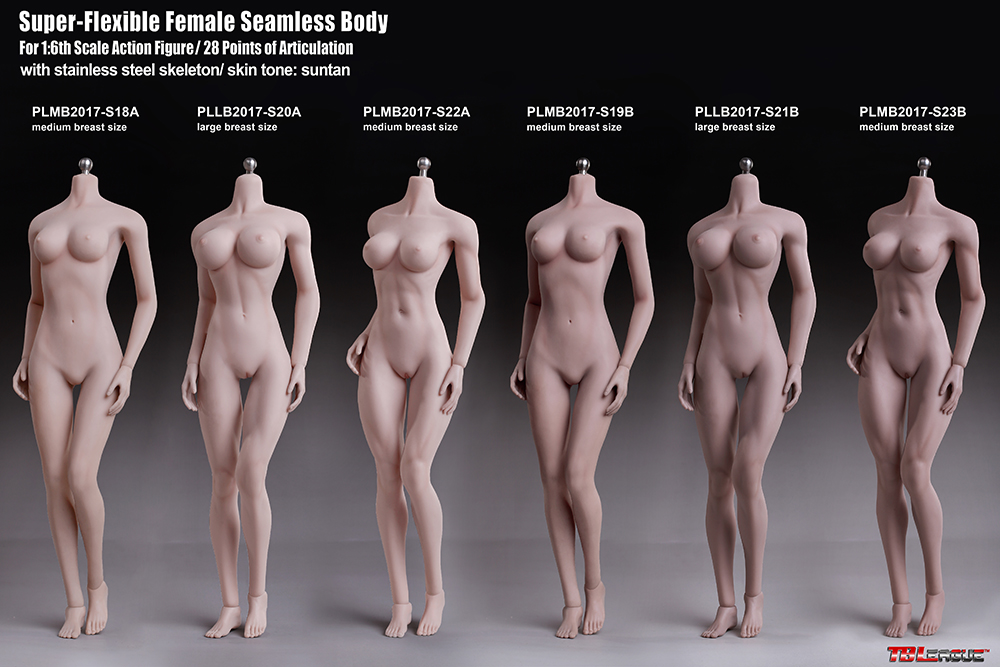 TBLeague PLLB2017-S20A (large bust size, pale), PLLB2017-S21B (large bust size, suntan)