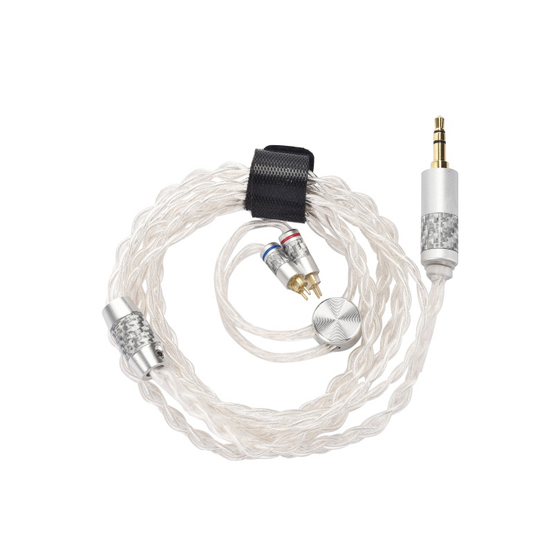 TFZ TC-9 สายอัพเกรดหูฟัง OFC+เงิน+ชุบเงิน หุ้มฉนวนใส 65P PVC สำหรับหูฟัง TFZ