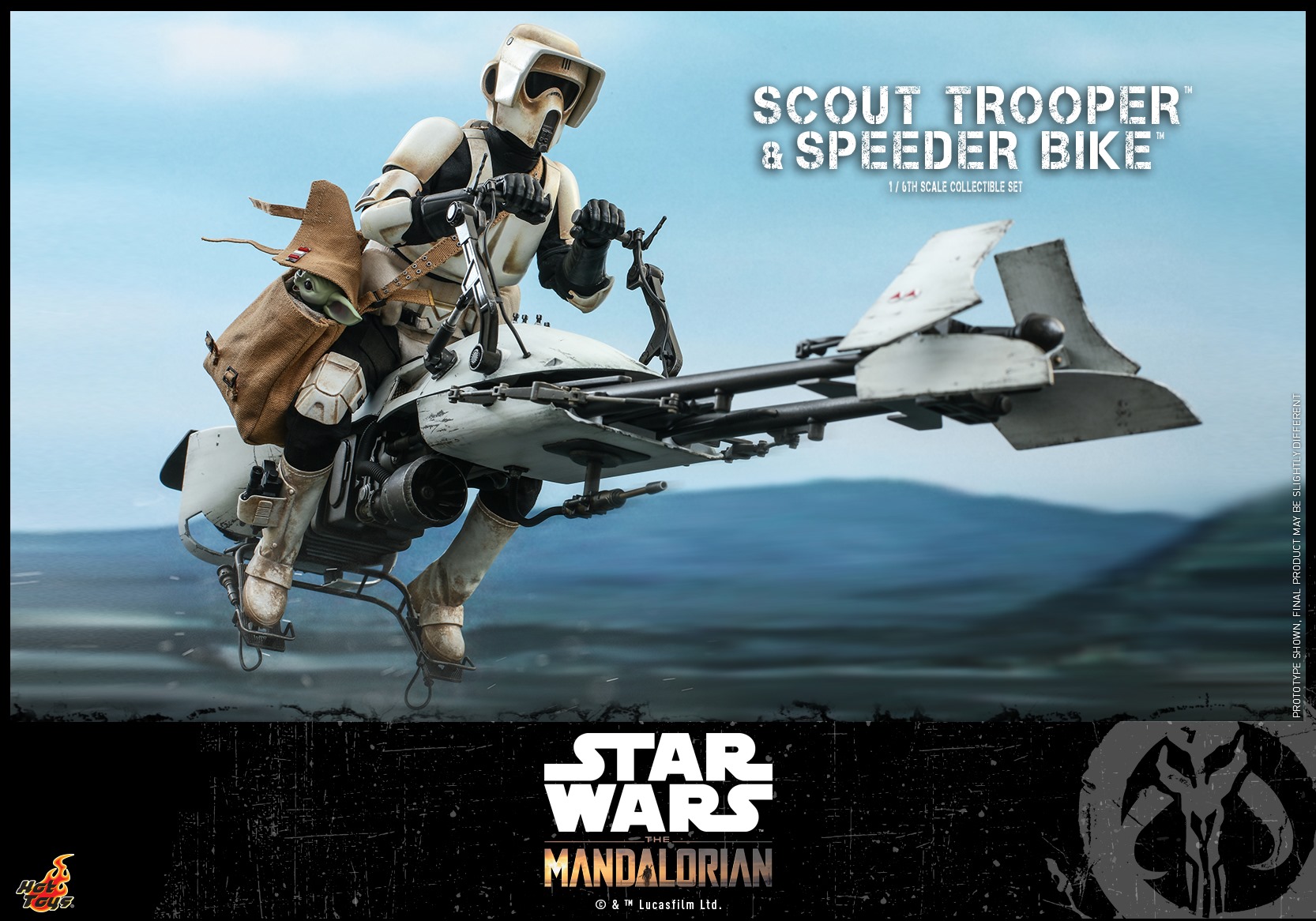 Hot Toys TMS017 The Mandalorian 1/6 Scout Trooper and Speeder Bike