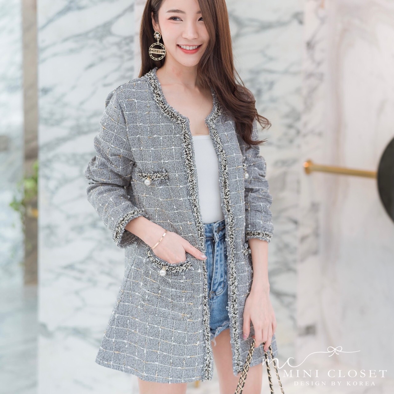 เสื้อคลุมยาวสไตล์เกาหลี