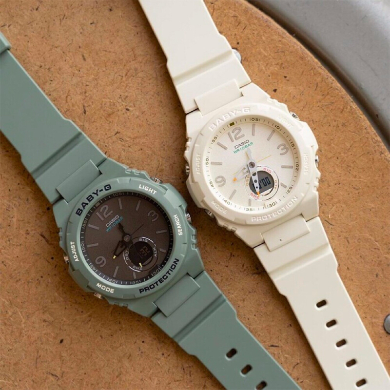 นาฬิกา Casio Baby-G นาฬิกาข้อมือผู้หญิง สายเรซิ่น รุ่น BGA-260 Series BGA-260-1A BGA-260-3A BGA-260-4A
