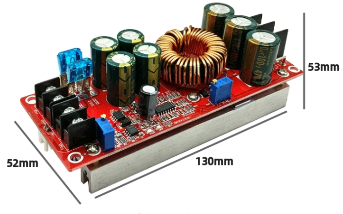 EA08 วงจรแปลงเพิ่มไฟ 12-80V 20A สำหรับไฟ DC to DC แปลงไฟรถ