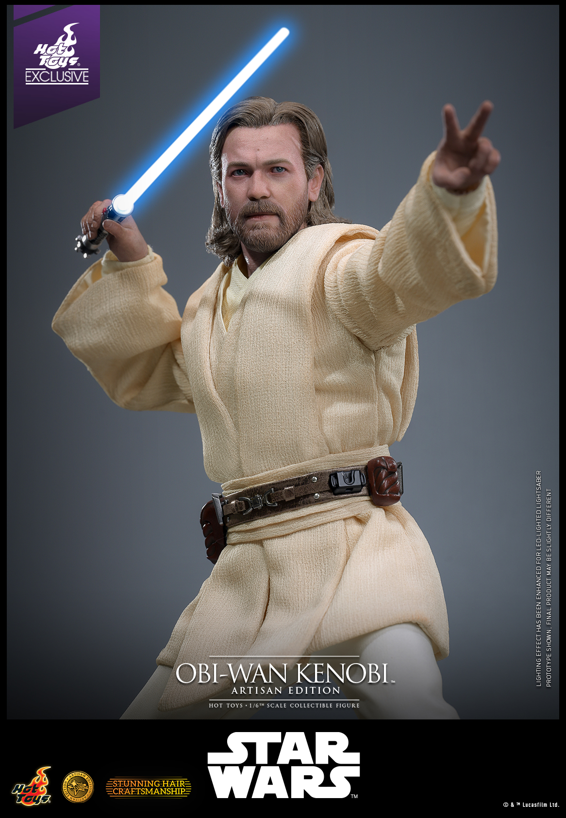 Hot Toys MMS809AE Star Wars: Attack Of The Clones - Obi-Wan Kenobi (Artisan Edition) [Hot Toys Exclusive]