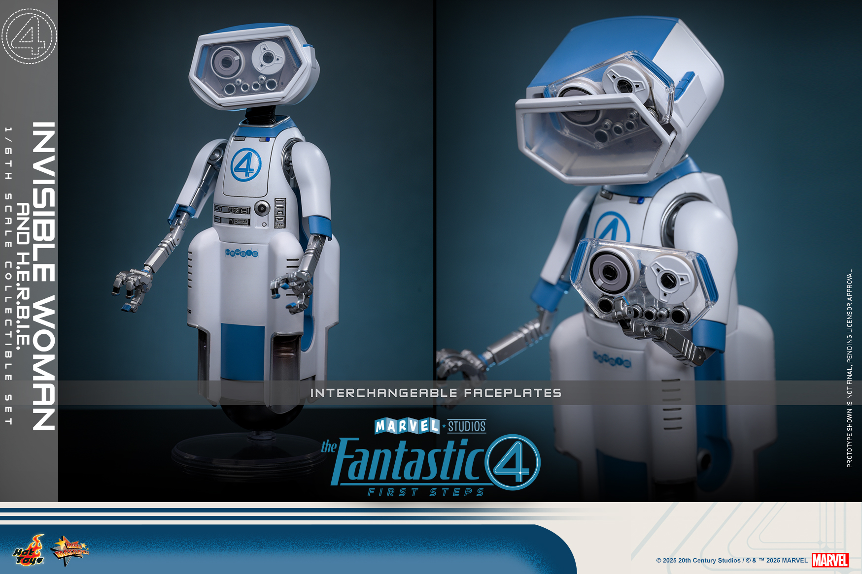 Hot Toys MMS824 The Fantastic Four: First Steps - Invisible Woman and H.E.R.B.I.E.