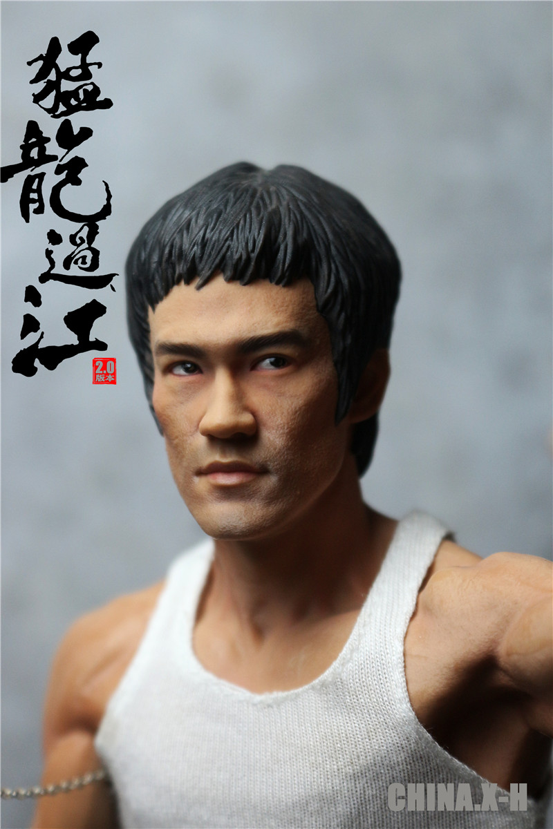 CHINA.X-H CX-H10 1/6 Bruce Lee Series Statue Raptor Crossing the River 2.0 Edition
