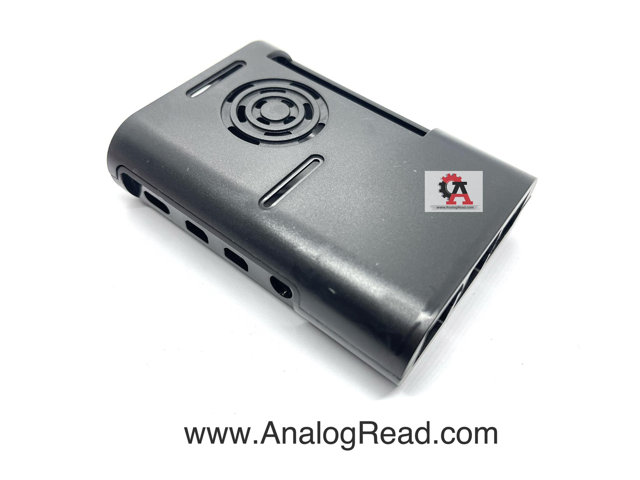 Raspberry pi 4 case+Fan+Heatsink (สีดำ)