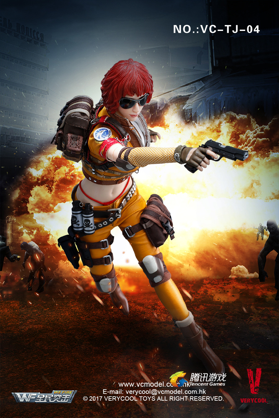 VERYCOOL VC-TJ-04 Wefire Of Tencent Game Fourth Bomb: Female Mercenary - Heart King