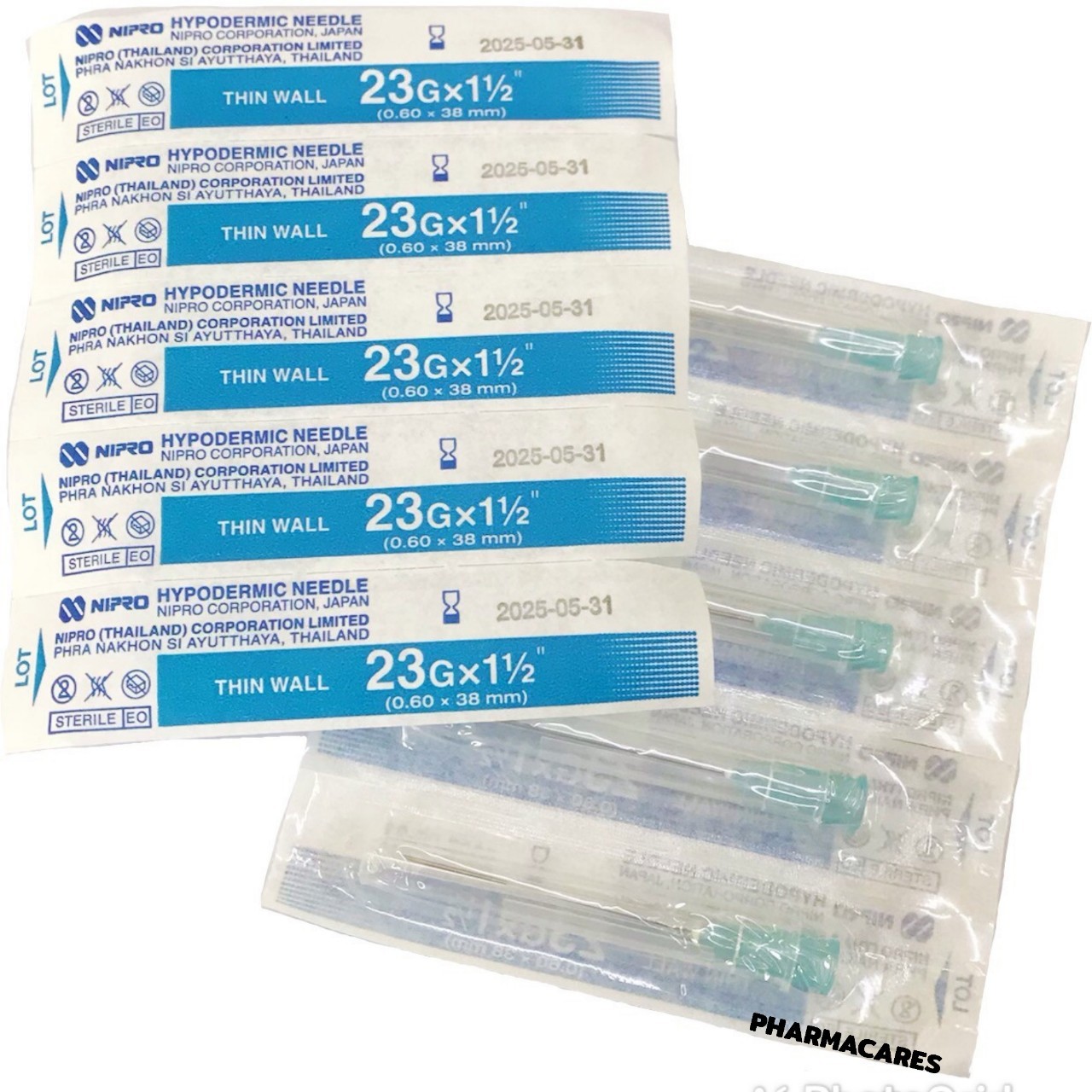 NIPRO 23Gx1 1/2นิ้ว (1 กล่อง 100 ชิ้น) นิโปร