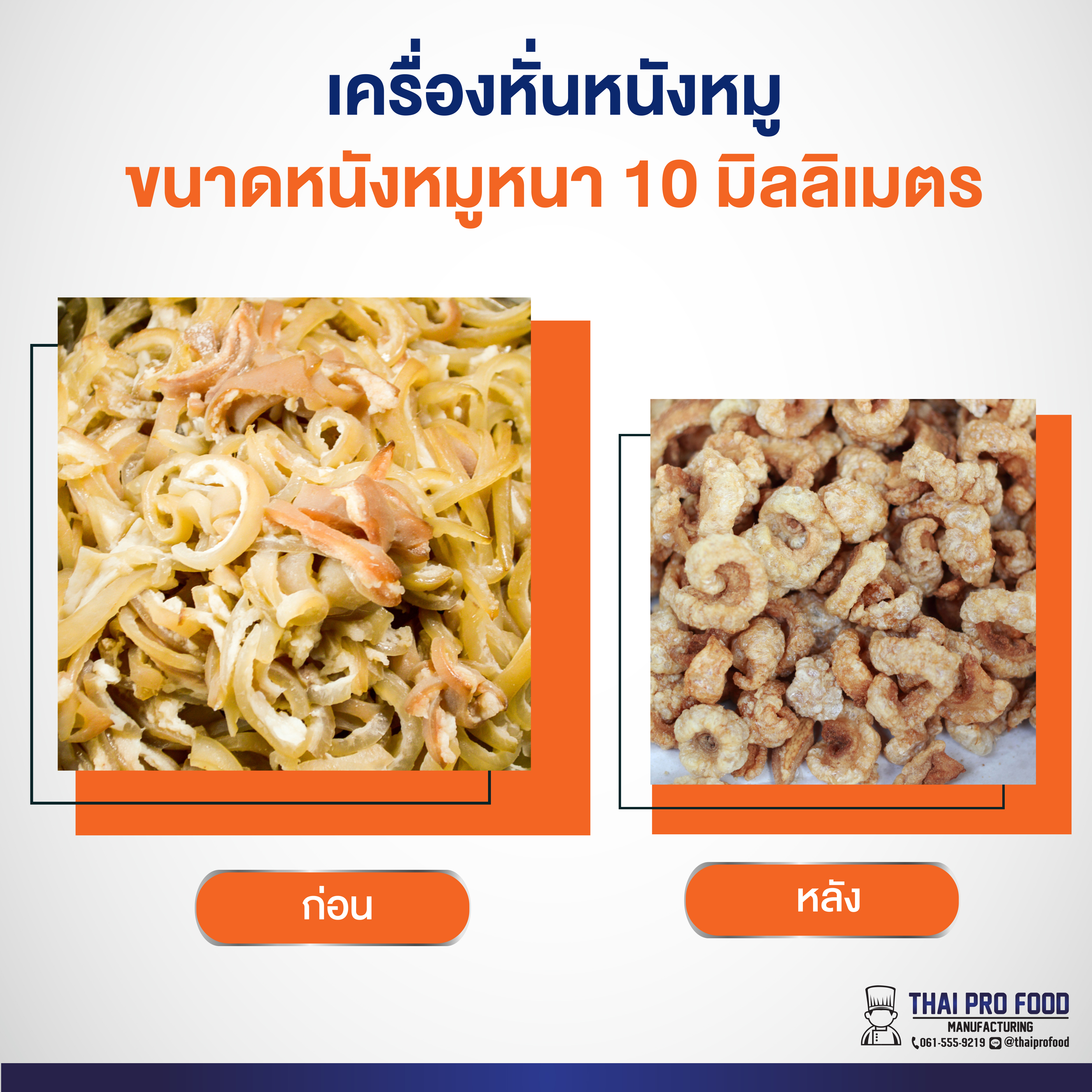 เครื่องหั่นหนังหมู 10 มิลลิเมตร ระบบไฟฟ้า