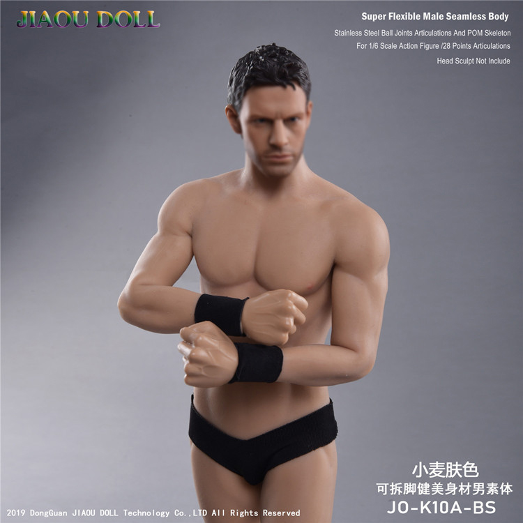 JIAOU DOLL JO-K10A 1/6 Muscular Male Body With Detachable legs