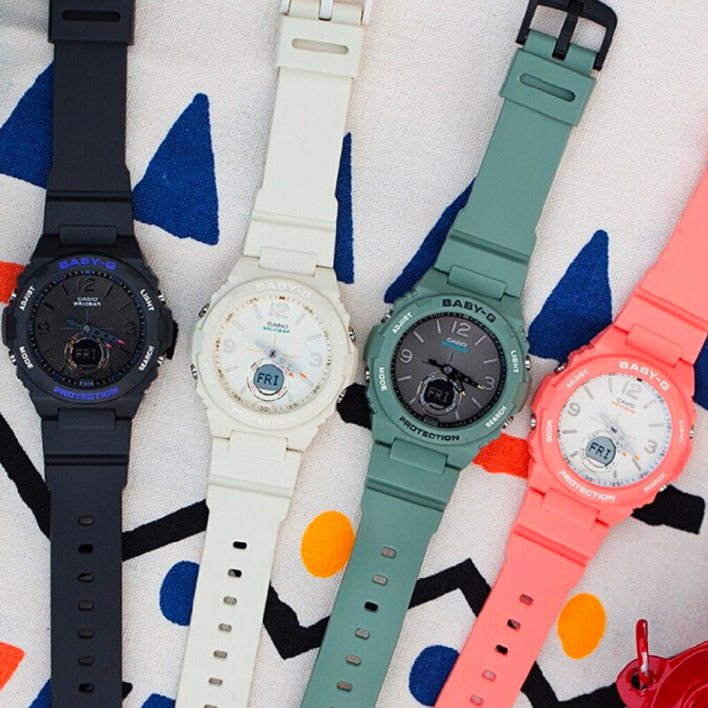 นาฬิกา Casio Baby-G นาฬิกาข้อมือผู้หญิง สายเรซิ่น รุ่น BGA-260 Series BGA-260-1A BGA-260-3A BGA-260-4A