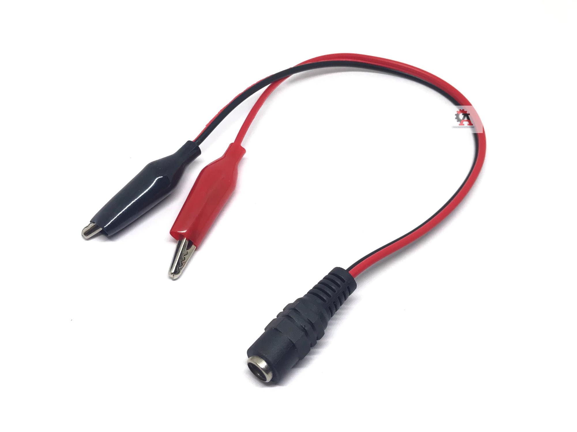 Female connector 5.5mm to alligator clips